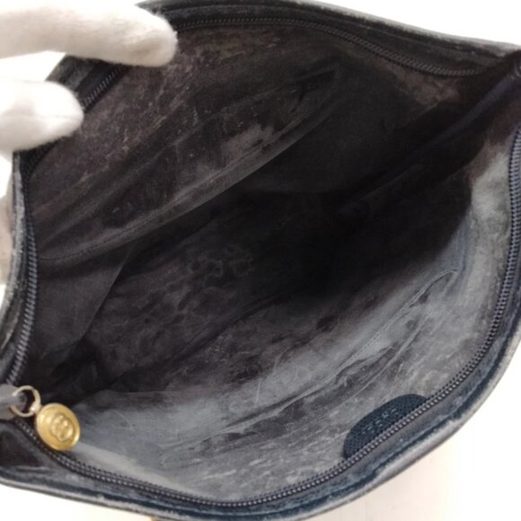 Gucci GG Navy PVC Leather Tote Bag - Picture 5 of 8